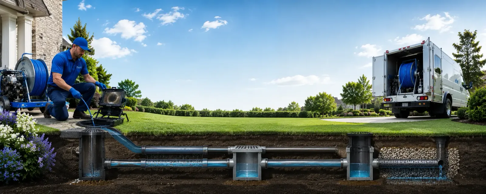 Outdoor drain cleaning information for Flandreau, SD